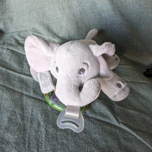 Aveda Phillips Elephant Plush Pacifier Attachment Infant Baby Toy Stuffed Animal